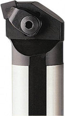 Seco - 32mm Min Bore Diam, 200mm OAL, 25mm Shank Diam, S-CSKN Indexable Boring Bar - 35mm Max Bore Depth, SN.N 0903.. Insert, Clamp Holding Method - USA Tool & Supply