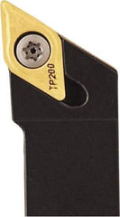 Seco - SDJC, Left Hand Cut, 93° Lead Angle, 1" Shank Height x 1" Shank Width, Neutral Rake Indexable Turning Toolholder - 6" OAL, DCMT 32.52 Insert Compatibility, Series Multi-Directional Turning (MDT) - USA Tool & Supply