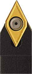 Seco - SDPC, Neutral Cut, 62.5° Lead Angle, 1" Shank Height x 1" Shank Width, Neutral Rake Indexable Turning Toolholder - 6" OAL, DCMT 32.52 Insert Compatibility, Series Multi-Directional Turning (MDT) - USA Tool & Supply