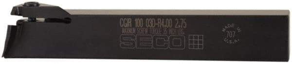 Seco - CGIR, Right Hand Cut, 1" Shank Height x 1" Shank Width, Indexable Turning Toolholder - 6" OAL, LC..1606.. Insert Compatibility, Series Multi-Directional Turning (MDT) - USA Tool & Supply