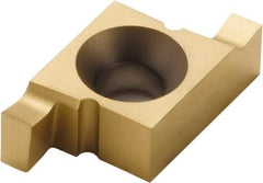 Seco - 206020NR FG Grade CP500, 6mm Cutting Width Carbide Grooving Insert - 6mm Max Depth of Cut, Right Hand, TiAlN/TiN Finish - USA Tool & Supply