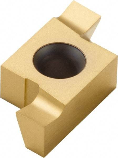 Seco - 144014EA FA Grade CP500, 4mm Cutting Width Carbide Grooving Insert - 4mm Max Depth of Cut, Left Hand, TiAlN/TiN Finish - USA Tool & Supply