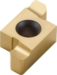 Seco - 202020ER Grade CP500, 4.5mm Cutting Width Carbide Grooving Insert - Right Hand, 1mm Corner Radius, TiAlN/TiN Finish - USA Tool & Supply
