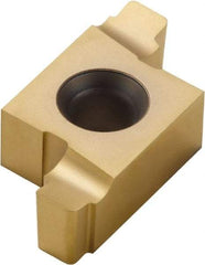 Seco - 141614ER ST Grade CP500, 2.4mm Cutting Width Carbide Grooving Insert - 1.2mm Max Depth of Cut, Right Hand, 0.5mm Corner Radius, TiAlN/TiN Finish - USA Tool & Supply