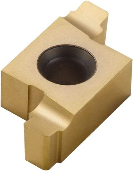 Seco - 203020ER ST Grade CP500, 3.8mm Cutting Width Carbide Grooving Insert - 2.4mm Max Depth of Cut, Right Hand, 1mm Corner Radius, TiAlN/TiN Finish - USA Tool & Supply