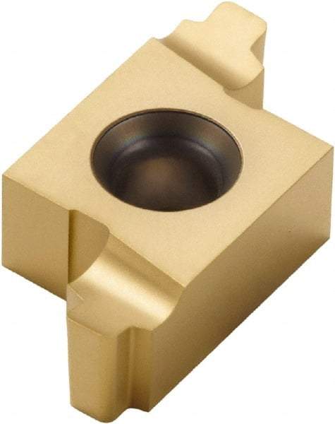 Seco - 1426514ER DY Grade CP500, 3.6mm Cutting Width Carbide Grooving Insert - 2.3mm Max Depth of Cut, Right Hand, 0.5mm Corner Radius, TiAlN/TiN Finish - USA Tool & Supply