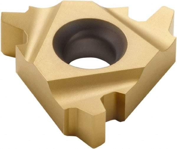 Seco - 142414NR DY Grade CP500, 3.3mm Cutting Width Carbide Grooving Insert - 2mm Max Depth of Cut, Right Hand, 0.5mm Corner Radius, TiAlN/TiN Finish - USA Tool & Supply