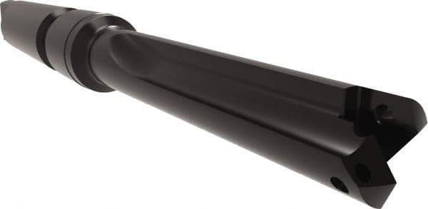 Allied Machine and Engineering - Series 1, 18mm Max Diam, 3MT Taper Shank, Straight Flute Spade Drill - 2-3/4" Max Depth, 3-7/8" Body Length, 7-3/4" OAL, Short Length, Through Coolant - USA Tool & Supply