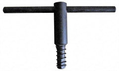 Gibraltar - 16" Chuck Diam Compatibility, Lathe Chuck Key - Compatible with 3-Jaw Chucks, Self Ejecting, 5.12" Body Length, 0.6693" Actual Key Square Size - USA Tool & Supply