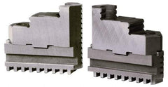 Gibraltar - 6" Max Chuck Diam Compatibility, Steel Tongue & Groove Hard Lathe Top Jaws - 6" Min Chuck Diam Compatibility - USA Tool & Supply