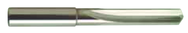 15/32 Dia. - Carbide Straight Flute 4XD Drill-120° Point-Coolant-Bright - USA Tool & Supply