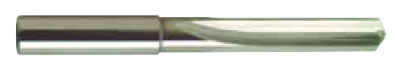 10mm Dia. - Carbide Straight Flute 4XD Drill-120Â° Point-Coolant-Bright - USA Tool & Supply