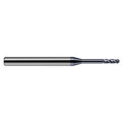 ‎1/16″ Dia. × 1/8″ Shank × 0.186″ DOC × 1-1/2″ OAL, Carbide AlTiN, Standard , 4 Flute, Ballnose End Mill