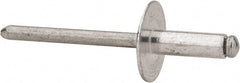 RivetKing - Size 66 Large Flange Dome Head Aluminum Open End Blind Rivet - USA Tool & Supply