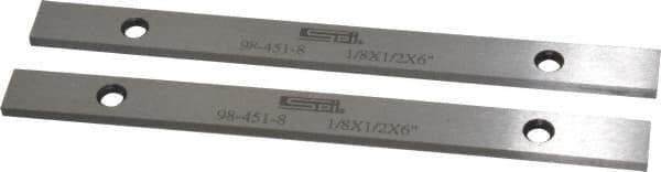 SPI - 6" Long x 1/2" High x 1/8" Thick, Steel Parallel - Sold as Matched Pair - USA Tool & Supply