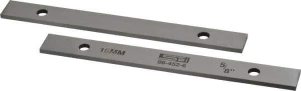 SPI - 6" Long x 5/8" High x 1/8" Thick, Steel Parallel - Sold as Matched Pair - USA Tool & Supply