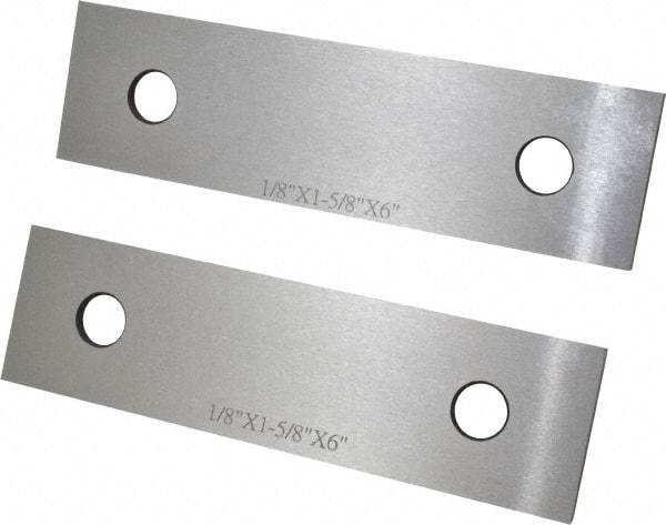 SPI - 6" Long x 1-5/8" High x 1/8" Thick, Steel Parallel - Sold as Matched Pair - USA Tool & Supply