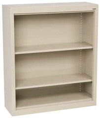 Sandusky Atlantic - 2 Shelf, 42" High x 36" Wide Bookcase - 12" Deep, Steel, Putty - USA Tool & Supply