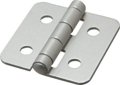 80/20 Inc. - 2" Long x 2" Wide x 0.078" Thick, Aluminum Door Hinge - Aluminum - USA Tool & Supply