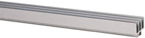 80/20 Inc. - 1 Panel, 0 to 48" Wide Door, Clear Anodized Aluminum Door Slide Track - 0.275" Door Thickness - USA Tool & Supply