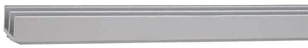 80/20 Inc. - 1 Panel, 0 to 48" Wide Door, Clear Anodized Aluminum Door Slide Track - 0.281" Door Thickness - USA Tool & Supply