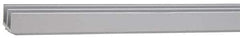 80/20 Inc. - 1 Panel, 0 to 48" Wide Door, Clear Anodized Aluminum Door Slide Track - 0.281" Door Thickness - USA Tool & Supply