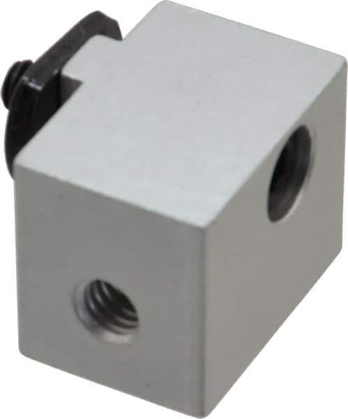 80/20 Inc. - 1" Wide, 0.88" High, Open Shelving Panel Mount Block - Aluminum, 1-1/4" Deep, Use with Series 15 - USA Tool & Supply