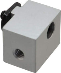 80/20 Inc. - 1" Wide, 0.88" High, Open Shelving Panel Mount Block - Aluminum, 1-1/4" Deep, Use with Series 15 - USA Tool & Supply