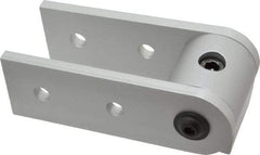 80/20 Inc. - 3" High, Open Shelving 90° 3" Arm Pivot - Aluminum, Use with Series 15 & Bolt Kit 3320 or 3325 - USA Tool & Supply