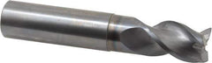 Niagara Cutter - 3/4", 3 Flute, Single End, Solid Carbide, 0.03" Corner Radius End Mill - 4" OAL, 40° Helix, Right Hand Flute, 1" LOC, Right Hand Cut, 1-7/8" Extended Reach - USA Tool & Supply