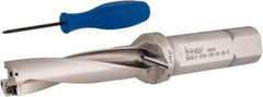 Iscar - 3-1/4" Max Drill Depth, 4xD, 13/16" Diam, Indexable Insert Drill - 1" Shank Diam, Whistle Notch Shank - USA Tool & Supply