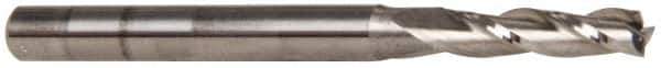 OSG - 7/64", 3/8" LOC, 1/8" Shank Diam, 1-1/2" OAL, 3 Flute, Solid Carbide Square End Mill - Single End, Uncoated, Spiral Flute, 30° Helix, Centercutting, Right Hand Cut, Right Hand Flute, Series 403 - USA Tool & Supply