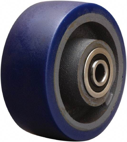 Hamilton - 6 Inch Diameter x 2-1/2 Inch Wide, Polyurethane on Cast Iron Caster Wheel - 1,300 Lb. Capacity, 3-1/2 Inch Hub Length, 3/4 Inch Axle Diameter, Sealed Precision Ball Bearing - USA Tool & Supply