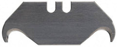 PHC - 100 Piece Carbon Steel Hook Blade - 2" OAL, 0.025" Blade Thickness - USA Tool & Supply