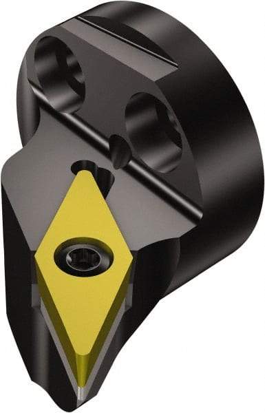 Sandvik Coromant - Left Hand Cut, Size 32, VBMT 332 Insert Compatiblity, Modular Turning & Profiling Cutting Unit Head - 22mm Ctr to Cutting Edge, 34mm Head Length, Through Coolant, Series CoroTurn 107 - USA Tool & Supply