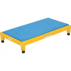 Vestil - 5" High x 19" Wide x 36" Deep, Yellow Step Stand - Steel, 500 Lb Capacity - USA Tool & Supply