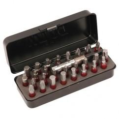 28PC SQ/TX/HEX IMPACT BIT SET - USA Tool & Supply