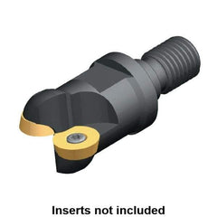 Kennametal - 32mm Cutting Diam, 1.2598" Max Depth of Cut, Modular Connection Indexable Copy End Mill - 2 Inserts, RD.. 1604.. Insert - USA Tool & Supply