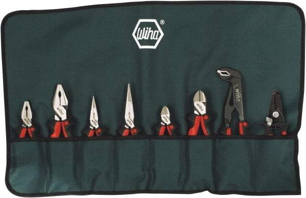 Wiha - 8 Piece Cutting Plier Set - Comes in Box - USA Tool & Supply