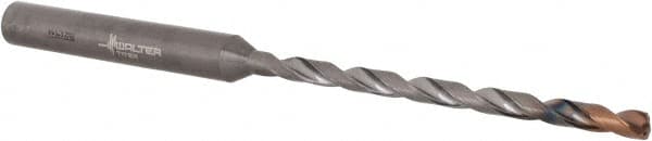 Walter-Titex - 1/8" 140° Spiral Flute Solid Carbide Taper Length Drill Bit - USA Tool & Supply
