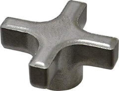 Made in USA - 2" Head Diam, 4 Point Lobed Knob - Steel - USA Tool & Supply