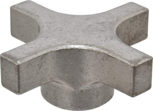 Made in USA - 3" Head Diam, 4 Point Lobed Knob - Steel - USA Tool & Supply