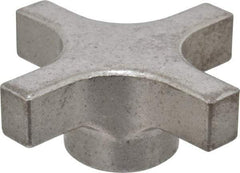 Made in USA - 3" Head Diam, 4 Point Lobed Knob - Steel - USA Tool & Supply