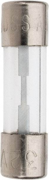 Cooper Bussmann - 32 VAC, 10 Amp, Fast-Acting Miniature Glass Fuse - Fuse Holder Mount, 1-1/2" OAL, 13/32" Diam - USA Tool & Supply