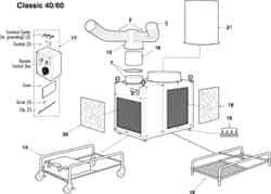 MovinCool - Air Conditioner Wagon Kit - For Use with Classic 40 - USA Tool & Supply