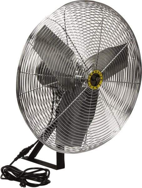 Airmaster - 24" Blade, 1/4 hp, 2,820, 4,020 & 5,220 CFM, Industrial Circulation Fan - Wall/Ceiling Mount, 115 Volts, 2 Speed - USA Tool & Supply