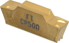 Seco - LCMF, 0.157" Cutting Width, FT, CP500 Grade, Double End Multi-Directional Turning Insert - TiAlN, TiN Coated - USA Tool & Supply