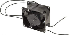 EBM Papst - 115 Volts, AC, 28 CFM, Square Tube Axial Fan - 0.1 Amp Rating, 80mm High x 3.15" Wide x 1-1/2" Deep - USA Tool & Supply