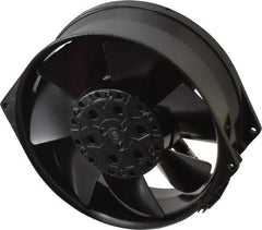 EBM Papst - 230 Volts, AC, 233 CFM, Round Tube Axial Fan - 0.2 Amp Rating, 5.91" High x 5.91" Wide x 2.17" Deep - USA Tool & Supply