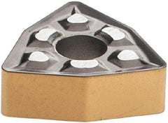 Iscar - WNMG3-2 TF Grade IC807 Carbide Turning Insert - TiAlN Finish, 80° Trigon, 3/8" Inscr Circle, 5/32" Thick, 1/32" Corner Radius - USA Tool & Supply